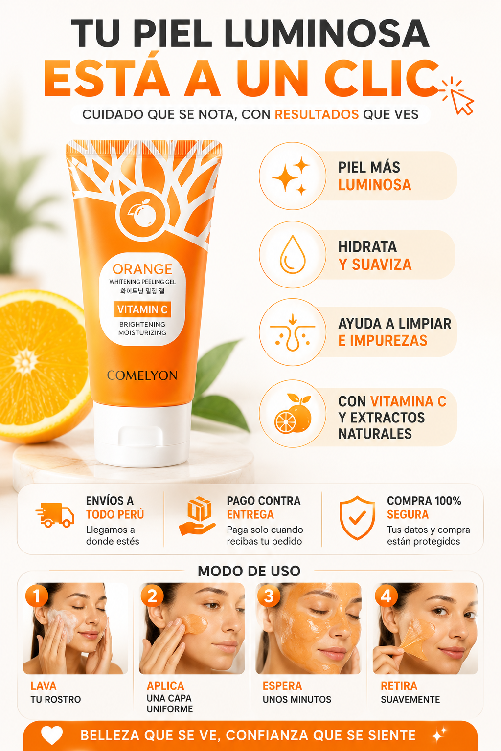 Gel Exfoliante Naranja