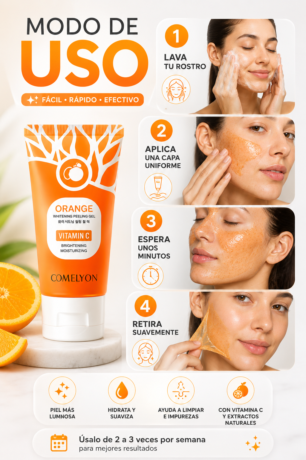 Gel Exfoliante Naranja