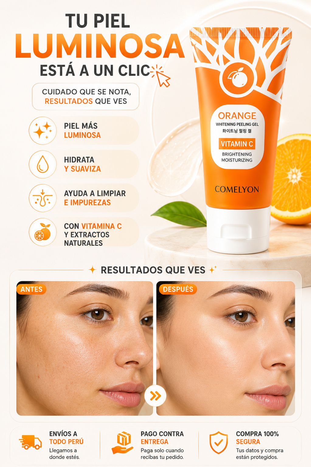Gel Exfoliante Naranja
