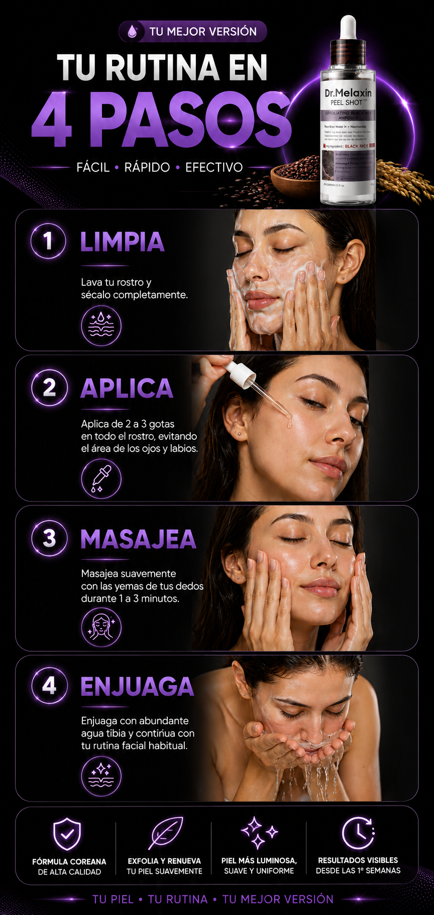 Dr. Melaxin - Tratamiento Exfoliante para una Piel Radiante